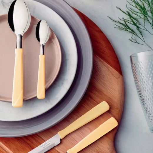 JGO CUBIERTOS TRAMONTINA TA23199/162362 NEWCOLOR 24PZAS