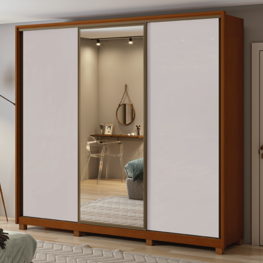 ROPERO LOPAS SPAZIO 3P 2.7 C/ESP. FRASSINO/OFF WHITE/FR
