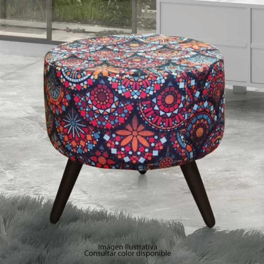 PUFF MX ALEGRIA TEL 428 BEGE MARRON