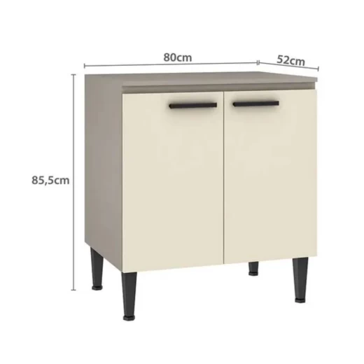 BALCON FELLICCI MAX BA06-CZ/CH 80CM CINZA/CHAM