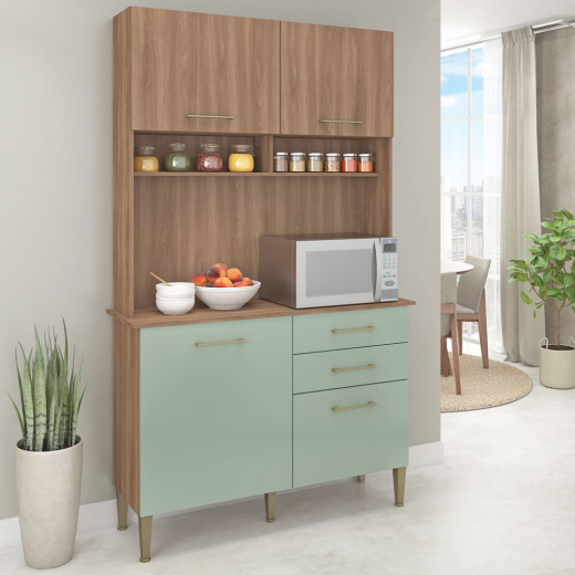 KIT FELLICCI C302-MN/VD MILLENA 115CM 4P2G MANCH/VERDE
