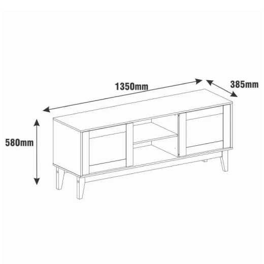 RACK CASA D 95126 SAFIRA PLUS 1.35 CEDRO/BLANCO