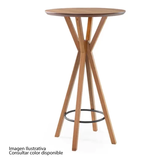 MESA BISTRO AGILE MADRID 16142 CARVALHO/NEGRO LIGHT