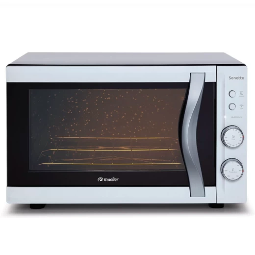 HORNO MUELLER SONETTO BLANCO C/TIMER - C/GRILL - C/LUZ