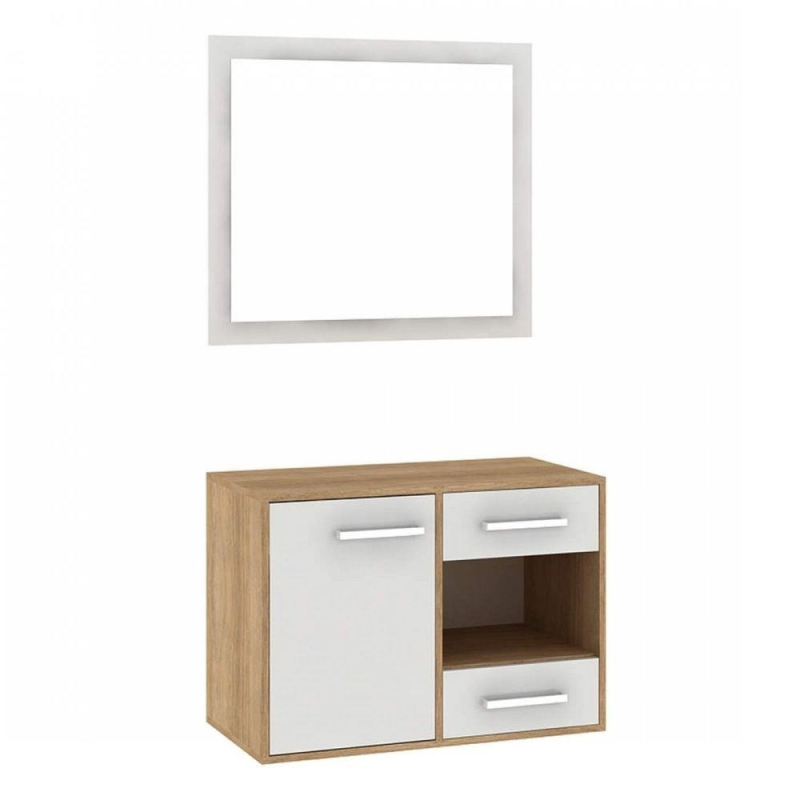 GABINETE FELLICCI GB02 80CM P/BAÑO CARV/BRA