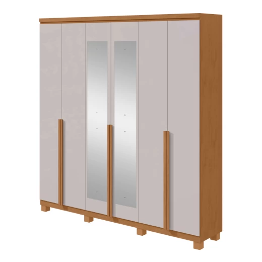 ROPERO LOPAS ALONZO 6P C/ESP AMENDOA CLEAN/OFF WHITE