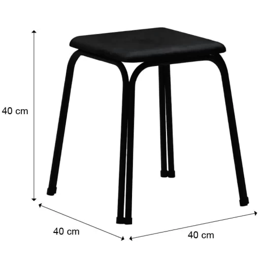 MESA PLEGABLE CARRA 1590 2 TAB. NEGRO