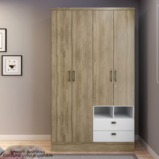 ROPERO CARRA 59719660 4P2C TABACO