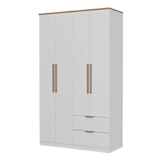 ROPERO CARRA 1187 4P2C BLANCO