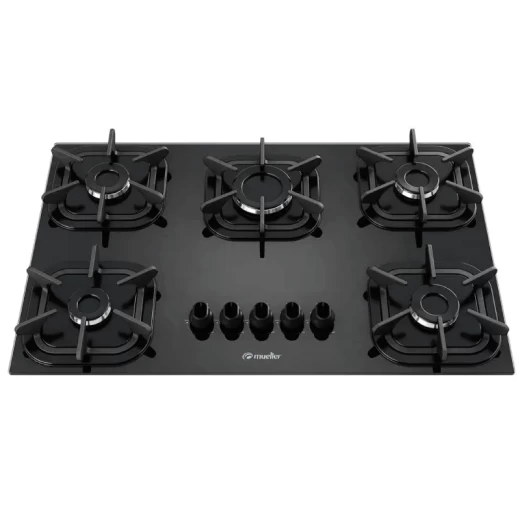 ANAFE MUELLER 5 HORN.A GAS VIDRIO NORMAL