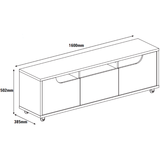 RACK CASA D 79126 JERSEY 1.60 CEDRO/BLANCO