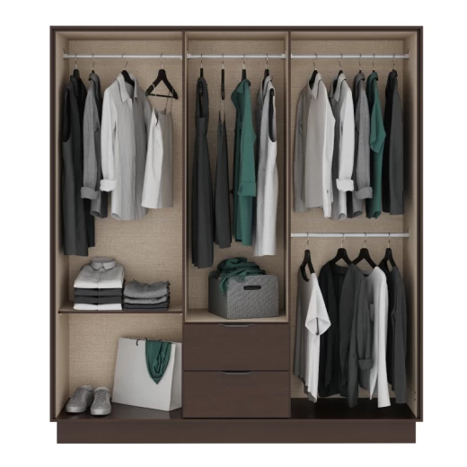 ROPERO CARRA 1138 6P2C TABACO