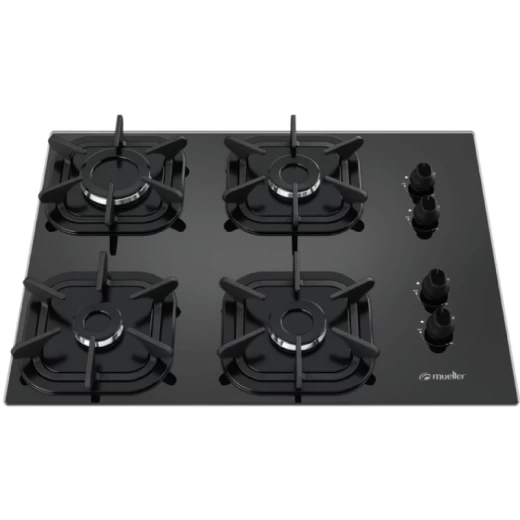 ANAFE MUELLER 4 HORN. A GAS VIDRIO