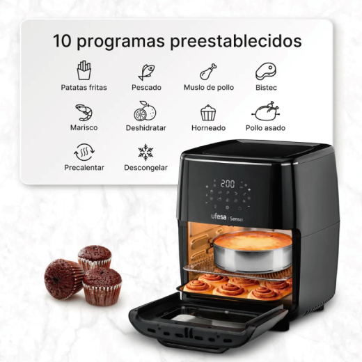 FREIDORA AIR FRY UFESA SENSEI 12L DIG