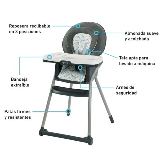 SILLA P/COMER GRACO GR2102339 TABLE2 6EN1 ARROW
