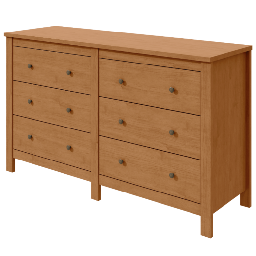 COMODA LOPAS MAGGIORE HORIZ AMENDOA CLEAN C/6 CAJONES