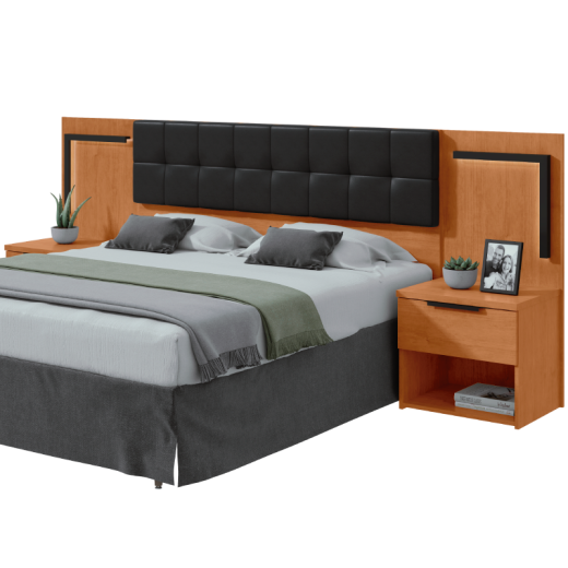 CABECERA LOPAS CALITAN 1.60 KORINO PRETO AMENDOA CLEAN