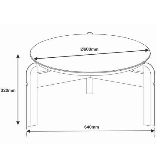 MESA CENTRO CASA D 8614 LIZZ VERDE OLIVA/CEDRO