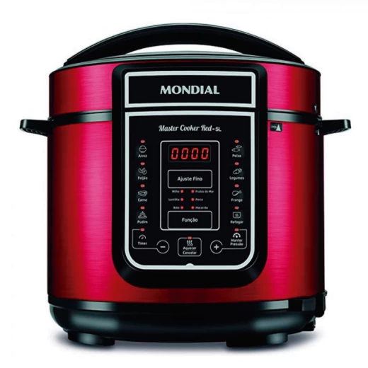 OLLA A PRESION MONDIAL 5L PE-39 220V ROJO
