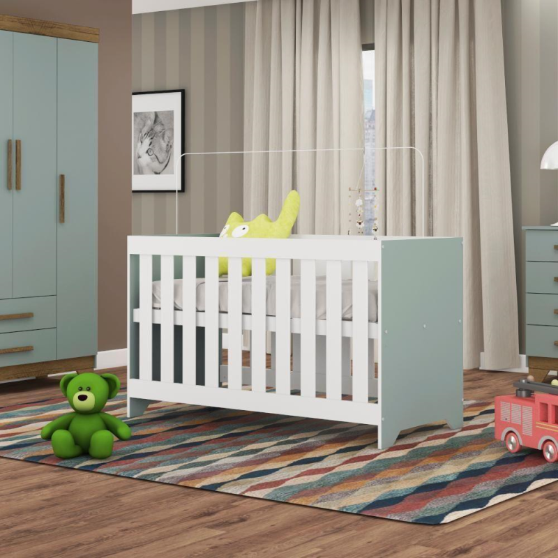 CUNA RODIAL 76BE0560 VERDE RETRO/BLANCO PIQUE