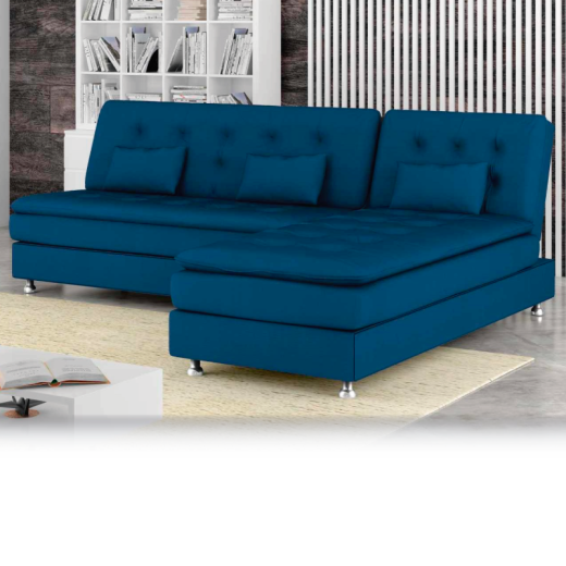 CJ SOFACAMA MX PENELOPE 5047TEL 403 AZUL
