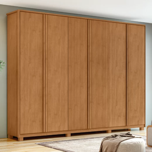 ROPERO LOPAS OLLIE 6P C/ESP AMENDOA CLEAN 48640