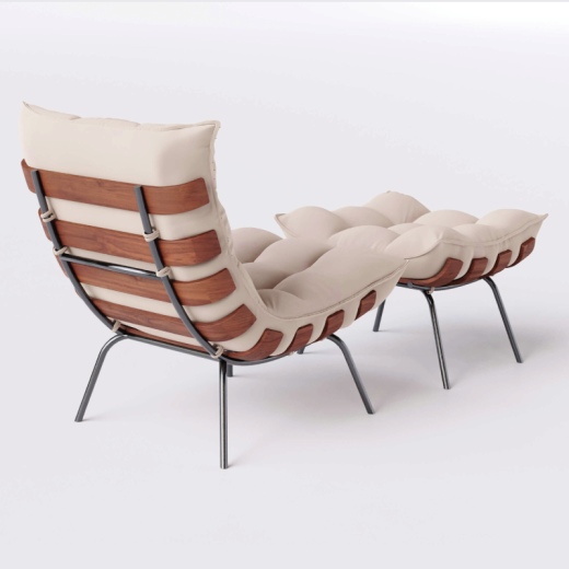 POLTRONA BURITI COSTELA A65 MARRON 4777