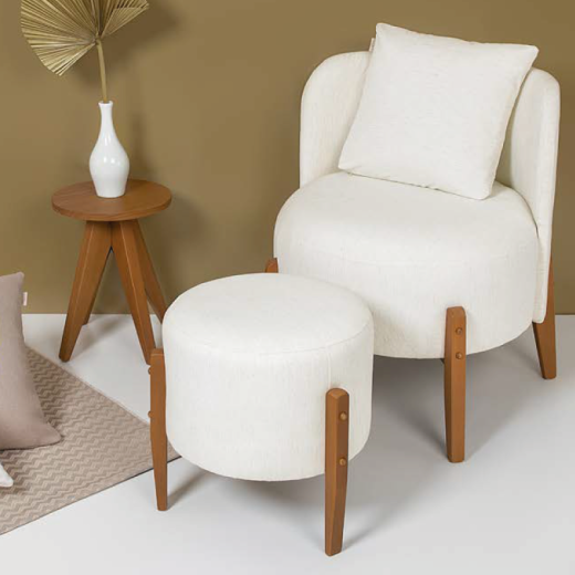 POLTRONA OCRE 229 MALAZA LINHO 78 C/ALMOHADA