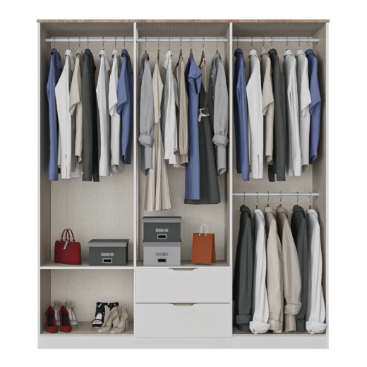 ROPERO CARRA 1186 6P2C BLANCO