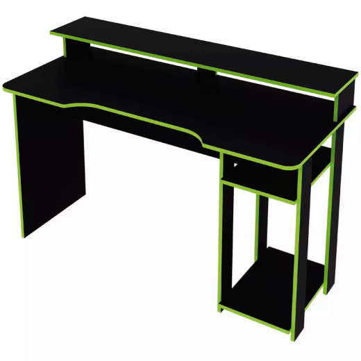 MESA GAMER TECNO ME4153.0001 NEGRO/VERDE