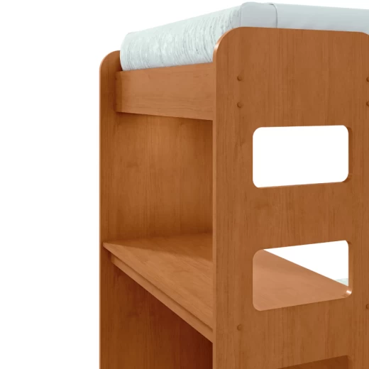 CAMA BELICHE LOPAS OLGA 0.90 C/LED AMENDOA CLEAN 512640