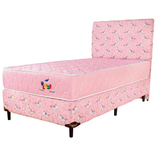 SOMIER PARANA PLAY NENA +CABECERA 1.00X0.90