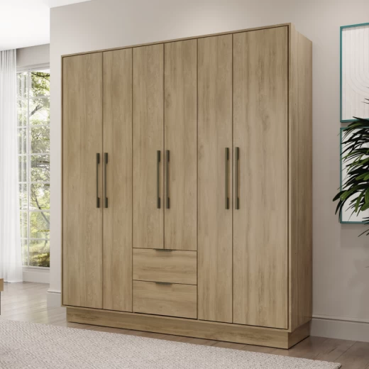 ROPERO CARRA 1138 6P2C LEGNO