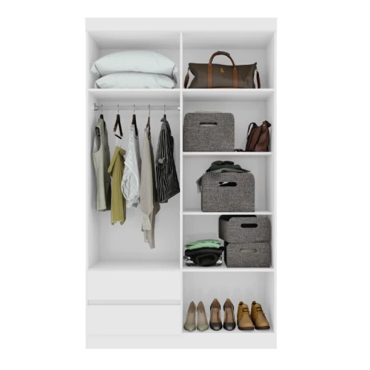 ROPERO LOPAS ZEUS 4P.C/ESPEJ BLANCO 59602355650