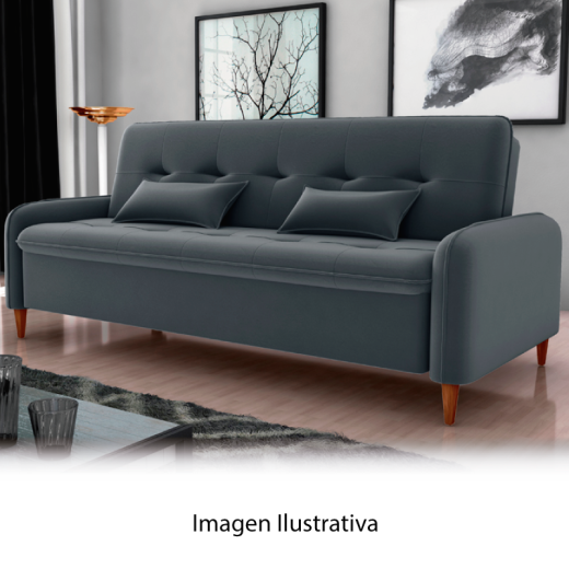 SOFACAMA MX DONNA TEL 435 INCA MARRON FERRUGEN