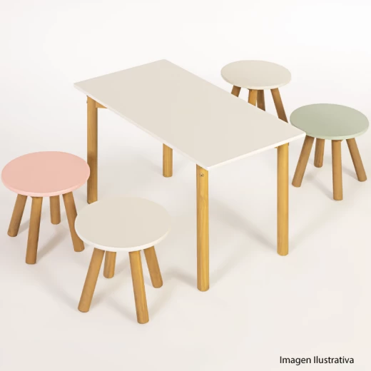 MESA INFANTIL SERRA 516 SWEET HOME NATURAL