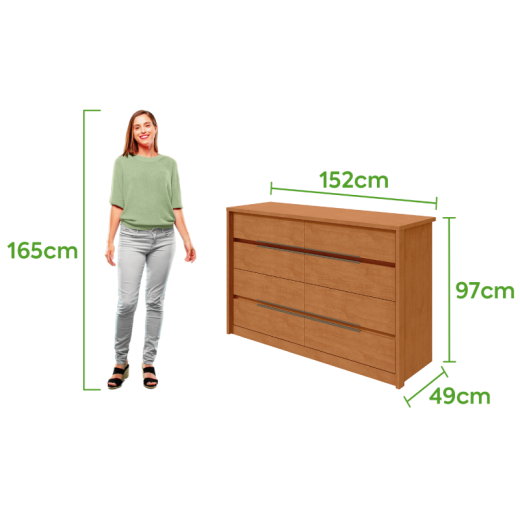 COMODA LOPAS URBAN 8 CAJ AMENDOA CLEAN 45136640