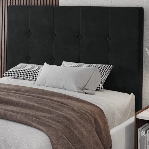 CABECERA EMMA LUNA 193X126X7 T.SD NEGRO
