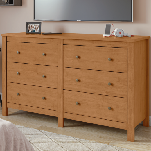 COMODA LOPAS MAGGIORE HORIZ AMENDOA CLEAN C/6 CAJONES