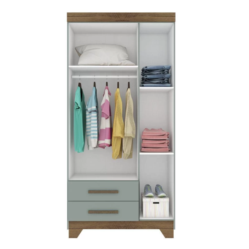 ROPERO RODIAL 76GR3260 VERDE RETRO/NATURE 3P