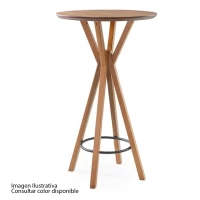 MESA BISTRO AGILE MADRID 16142 CARVALHO/NEGRO LIGHT