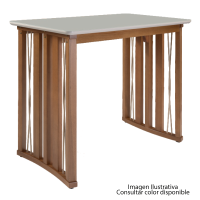 BANCADA EUCLAR TEXAS 120X60 B42 CAPUCCINO/LAPACHO