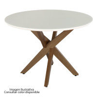 MESA EUCLAR ITALIA 120X120 CAPUCCINO/OFF