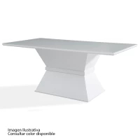 MESA AGILE JULIA 1321V 1400X1400 CARVALHO/PRETO