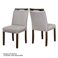 SILLA AGILE ANA 8 UDS CARVALHO /TEC 392-C 7744