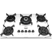 ANAFE DAKO GLASS 5B TRIPLE LLAMA BLANCO