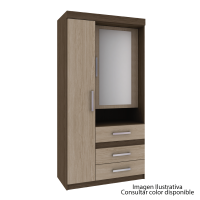 ROPERO RODIAL 28GR2307 CACAU/BLANCO CASAL