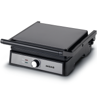 GRILL MIDAS MD-CONTAC 4 PANES NEGRO