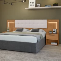 CABECERA LOPAS CALITAN 1.60 KORINO BEGE AMENDOA CLEAN