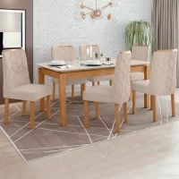 MESA LOPAS ARIES 1.80 C/6 SILLAS RAYLA AMEN T494